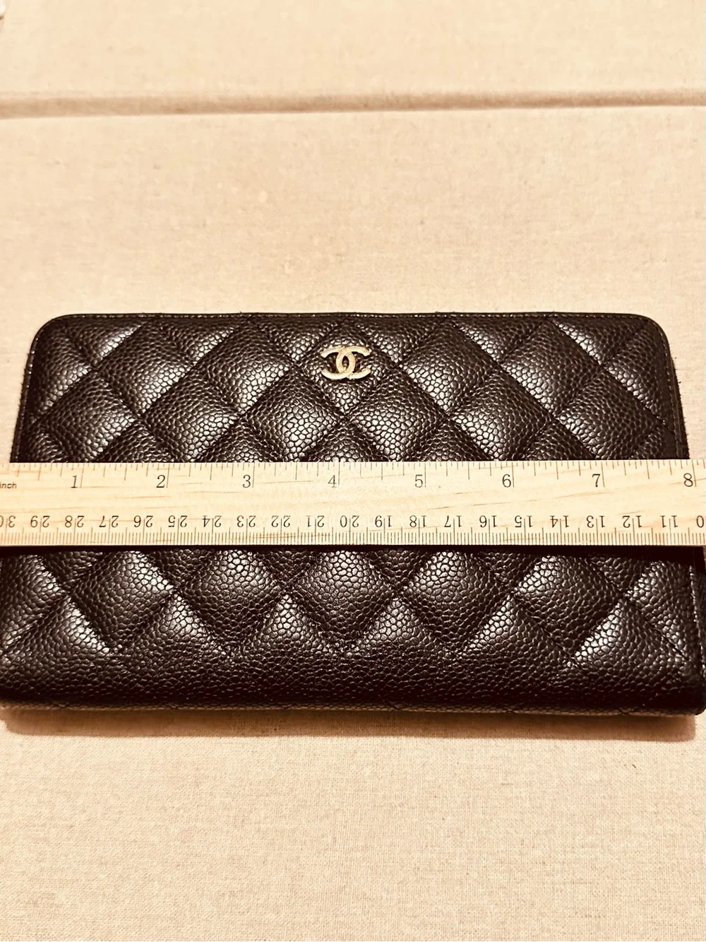 CHANEL | Wallet | Chanel Caviar Quilted Large Zip Around Organizer Wallet Black